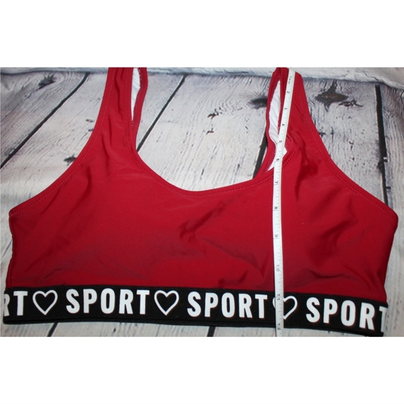 NEW ♡ Sport Tape Logo Padded Sports Bra - Picture 10 of 13